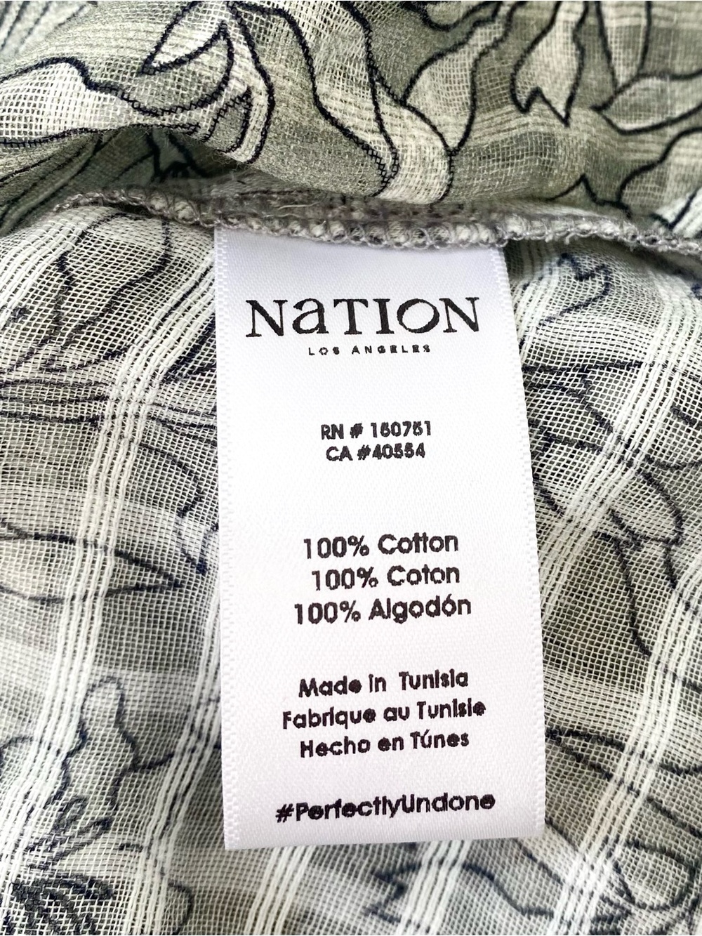 Nation LTD NWT Sarina Ruffle Sleeve Gauze Floral Garden Top, Size S - Picture 12 of 13